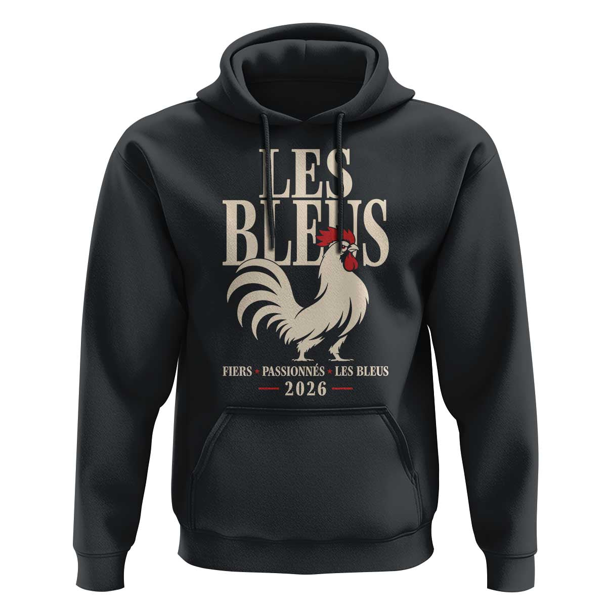 Les Bleus France Soccer Retro Rooster Graphic Hoodie Proud Passionate French Pride Vintage Football Fans Gear