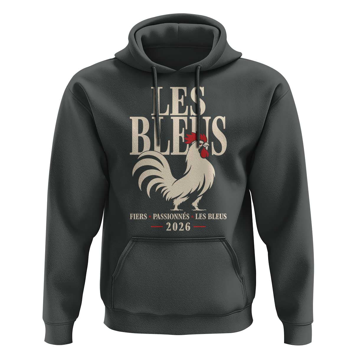 Les Bleus France Soccer Retro Rooster Graphic Hoodie Proud Passionate French Pride Vintage Football Fans Gear