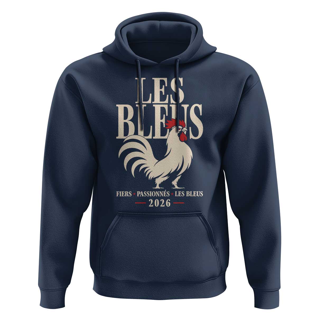 Les Bleus France Soccer Retro Rooster Graphic Hoodie Proud Passionate French Pride Vintage Football Fans Gear