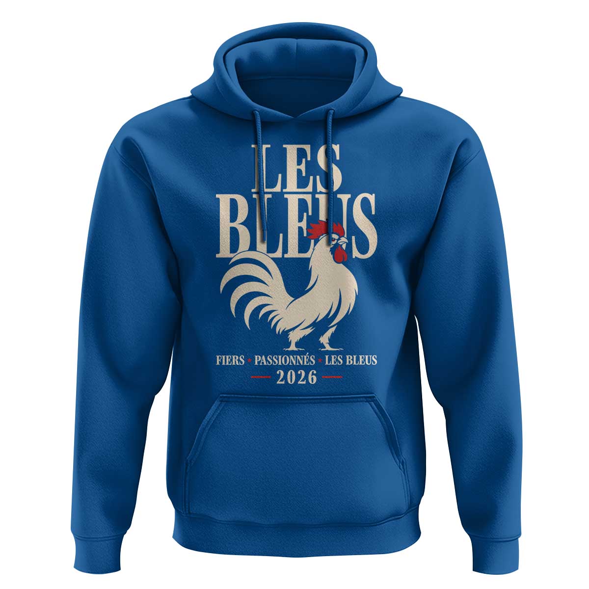Les Bleus France Soccer Retro Rooster Graphic Hoodie Proud Passionate French Pride Vintage Football Fans Gear