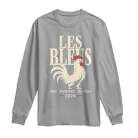 Les Bleus France Soccer Retro Rooster Graphic Long Sleeve Shirt Proud Passionate French Pride Vintage Football Fans Gear