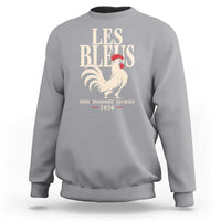 Les Bleus France Soccer Retro Rooster Graphic Sweatshirt Proud Passionate French Pride Vintage Football Fans Gear