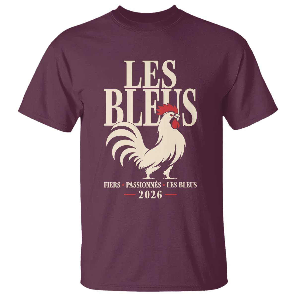 Les Bleus France Soccer Retro Rooster Graphic T Shirt Proud Passionate French Pride Vintage Football Fans Gear