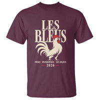 Les Bleus France Soccer Retro Rooster Graphic T Shirt Proud Passionate French Pride Vintage Football Fans Gear