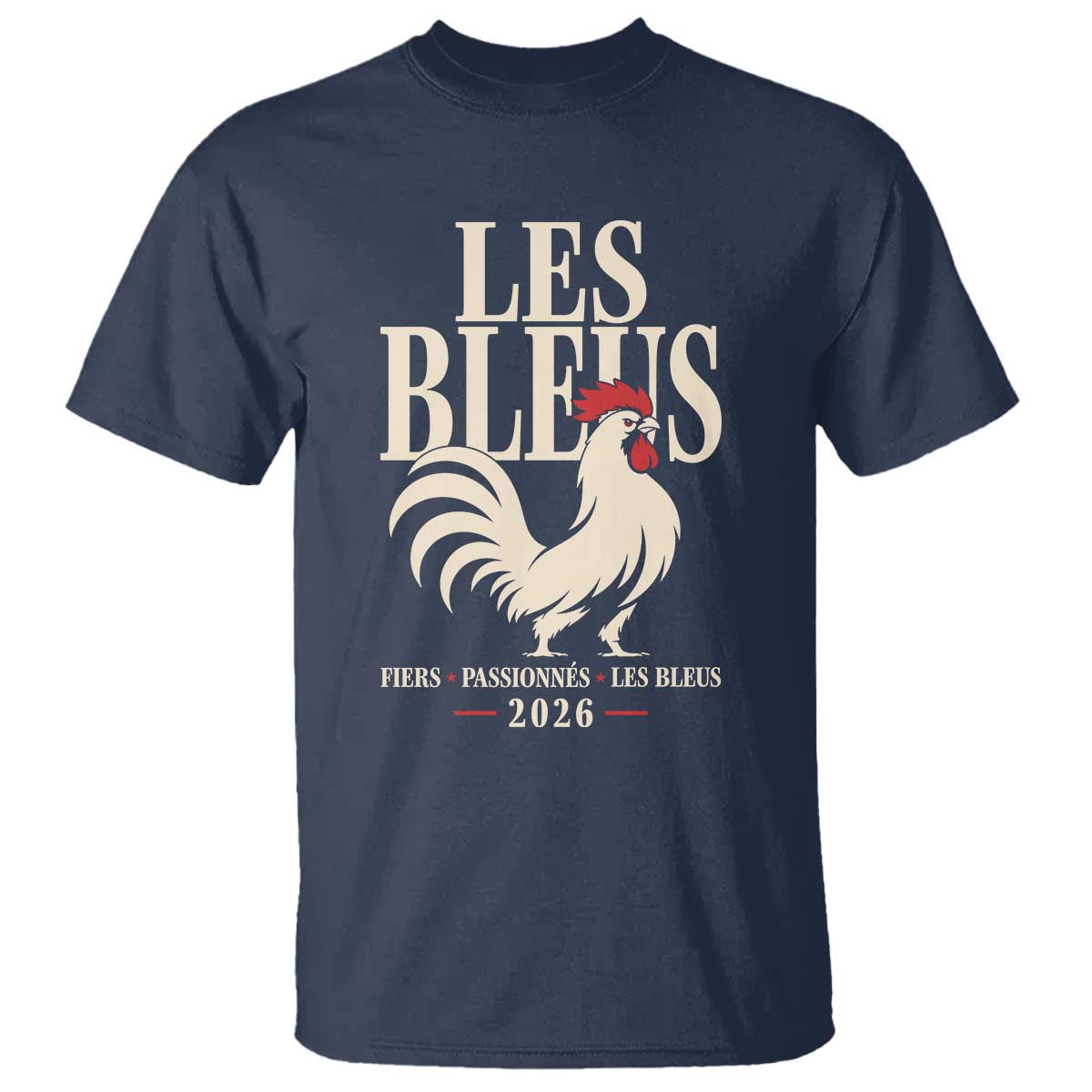 Les Bleus France Soccer Retro Rooster Graphic T Shirt Proud Passionate French Pride Vintage Football Fans Gear