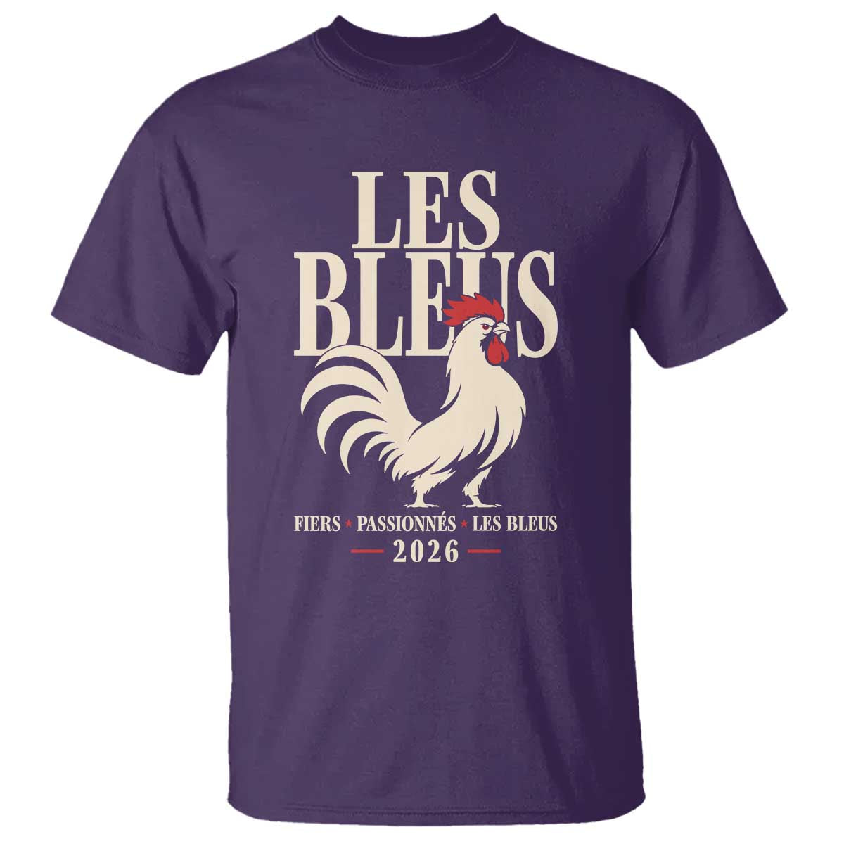 Les Bleus France Soccer Retro Rooster Graphic T Shirt Proud Passionate French Pride Vintage Football Fans Gear