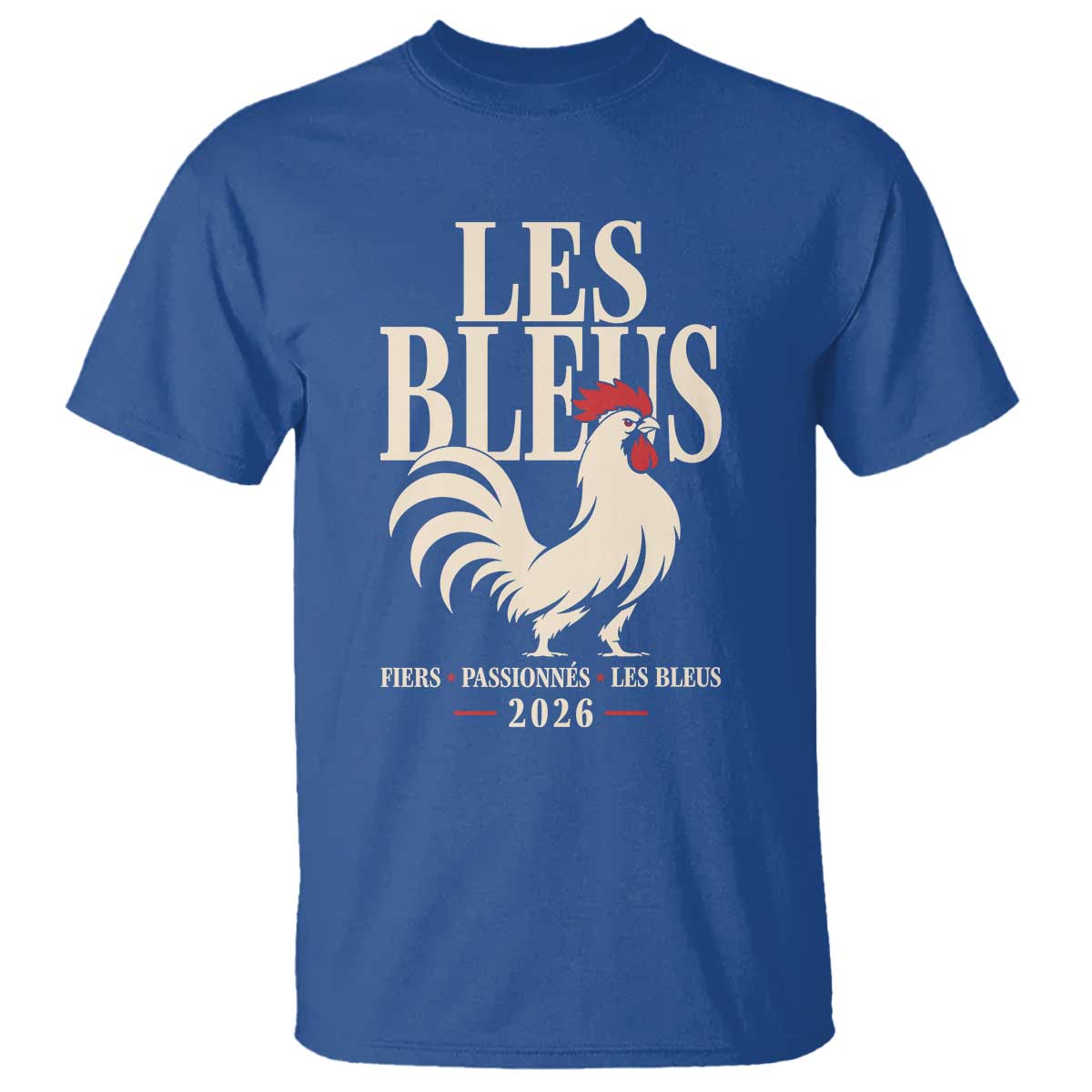 Les Bleus France Soccer Retro Rooster Graphic T Shirt Proud Passionate French Pride Vintage Football Fans Gear