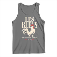 Les Bleus France Soccer Retro Rooster Graphic Tank Top Proud Passionate French Pride Vintage Football Fans Gear