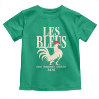 Les Bleus France Soccer Retro Rooster Graphic Toddler T Shirt Proud Passionate French Pride Vintage Football Fans Gear