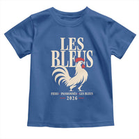 Les Bleus France Soccer Retro Rooster Graphic Toddler T Shirt Proud Passionate French Pride Vintage Football Fans Gear