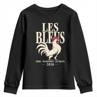 Les Bleus France Soccer Retro Rooster Graphic Youth Sweatshirt Proud Passionate French Pride Vintage Football Fans Gear