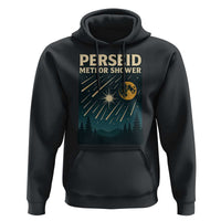 Vintage Perseid Meteor Shower Observer Hoodie Retro Celestial Stargazing Graphic