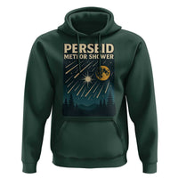 Vintage Perseid Meteor Shower Observer Hoodie Retro Celestial Stargazing Graphic