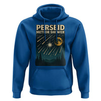 Vintage Perseid Meteor Shower Observer Hoodie Retro Celestial Stargazing Graphic