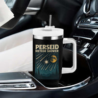 Vintage Perseid Meteor Shower Observer Tumbler With Handle Retro Celestial Stargazing Graphic