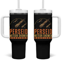 Vintage Perseid Meteor Shower Survivor Tumbler With Handle Retro Astronomy Stargazing Graphic