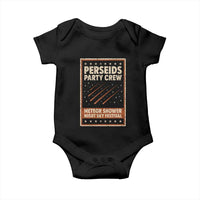 Vintage Perseids Party Crew August 2026 Baby Onesie Annual Night Sky Festival Graphic
