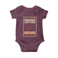 Vintage Perseids Party Crew August 2026 Baby Onesie Annual Night Sky Festival Graphic