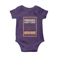 Vintage Perseids Party Crew August 2026 Baby Onesie Annual Night Sky Festival Graphic