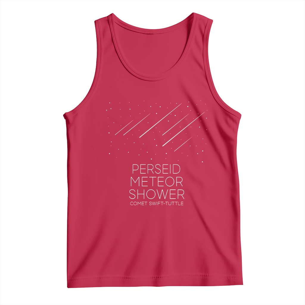 Perseid Meteor Shower Comet Swift Tuttle Tank Top Celestial Astronomy Graphic