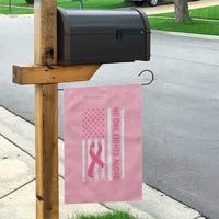 Nobody Fights Alone Pink Ribbon Flag Garden Flag Breast Cancer Awareness Support - Wonder Print Shop