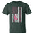 Nobody Fights Alone Pink Ribbon Flag T Shirt Breast Cancer Awareness Support - Wonder Print Shop