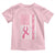 Nobody Fights Alone Pink Ribbon Flag Toddler T Shirt Breast Cancer Awareness Support - Wonder Print Shop