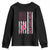 Nobody Fights Alone Pink Ribbon Flag Youth Sweatshirt Breast Cancer Awareness Support - Wonder Print Shop