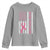 Nobody Fights Alone Pink Ribbon Flag Youth Sweatshirt Breast Cancer Awareness Support - Wonder Print Shop