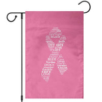 Inspirational Breast Cancer Awareness Garden Flag Pink Ribbon Support - Wonder Print Shop