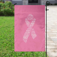 Inspirational Breast Cancer Awareness Garden Flag Pink Ribbon Support - Wonder Print Shop