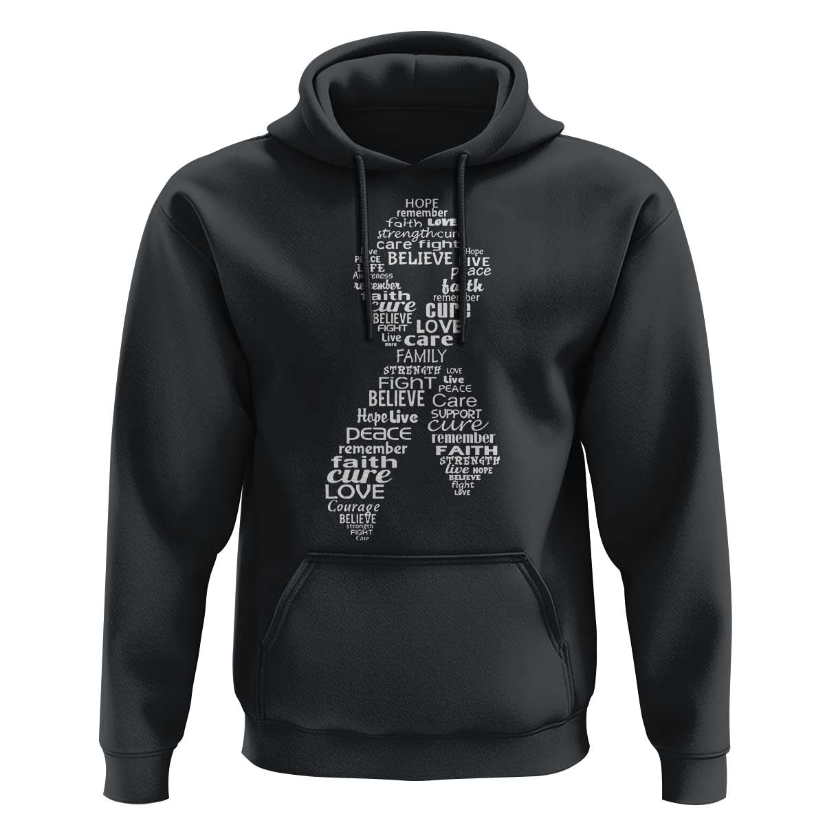 Inspirational Breast Cancer Awareness Hoodie Pink Ribbon Support - Wonder Print Shop