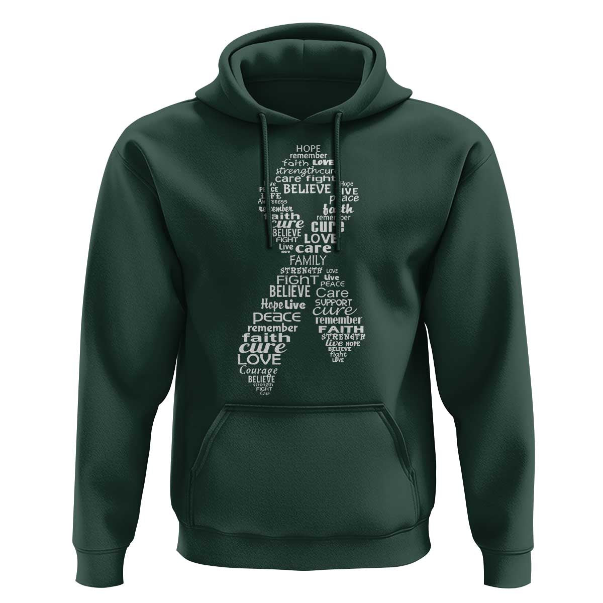 Inspirational Breast Cancer Awareness Hoodie Pink Ribbon Support - Wonder Print Shop