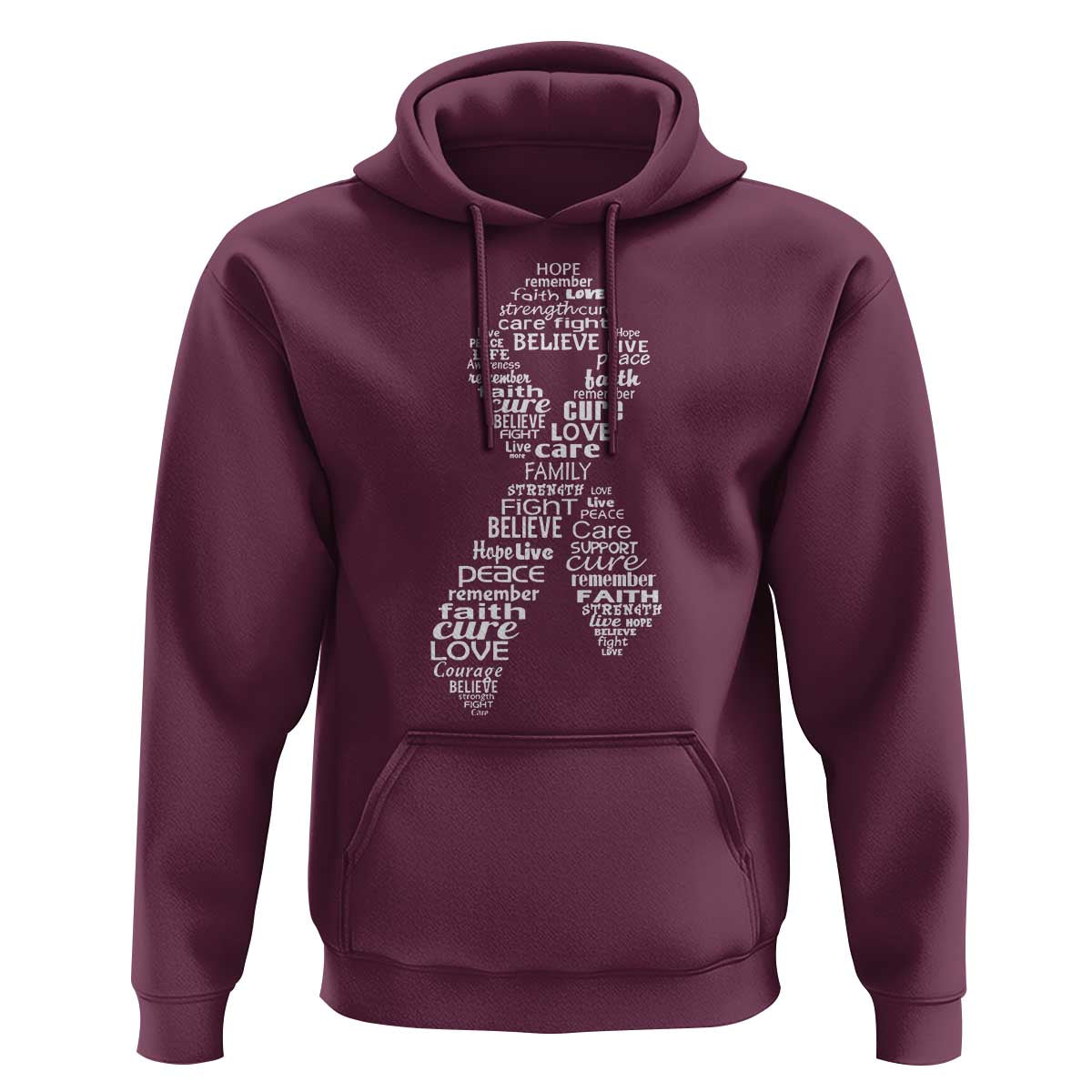 Inspirational Breast Cancer Awareness Hoodie Pink Ribbon Support - Wonder Print Shop