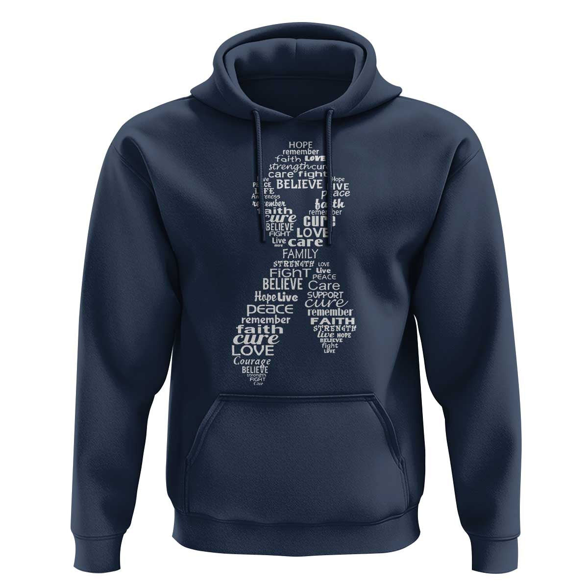 Inspirational Breast Cancer Awareness Hoodie Pink Ribbon Support - Wonder Print Shop