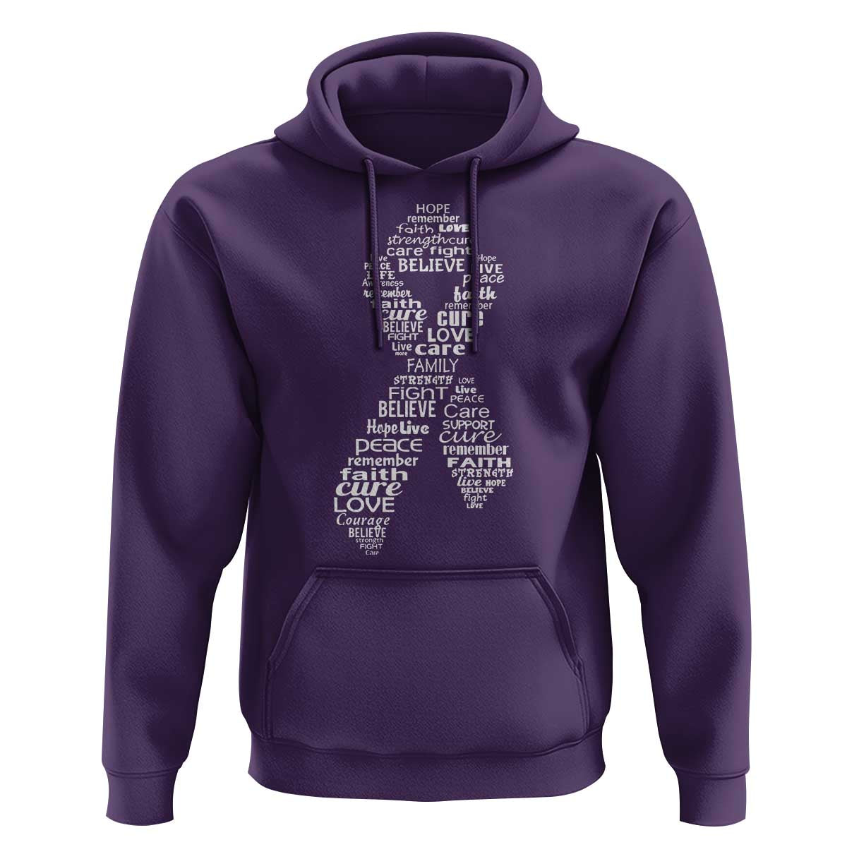 Inspirational Breast Cancer Awareness Hoodie Pink Ribbon Support - Wonder Print Shop