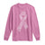 Inspirational Breast Cancer Awareness Long Sleeve Shirt Pink Ribbon Support - Wonder Print Shop