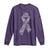 Inspirational Breast Cancer Awareness Long Sleeve Shirt Pink Ribbon Support - Wonder Print Shop