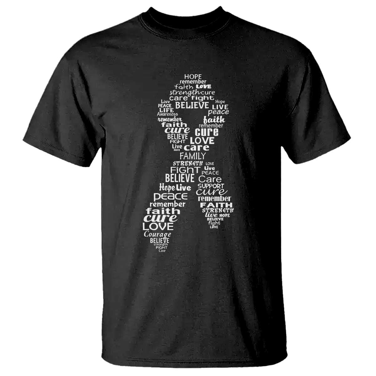 Inspirational Breast Cancer Awareness T Shirt Pink Ribbon Support - Wonder Print Shop