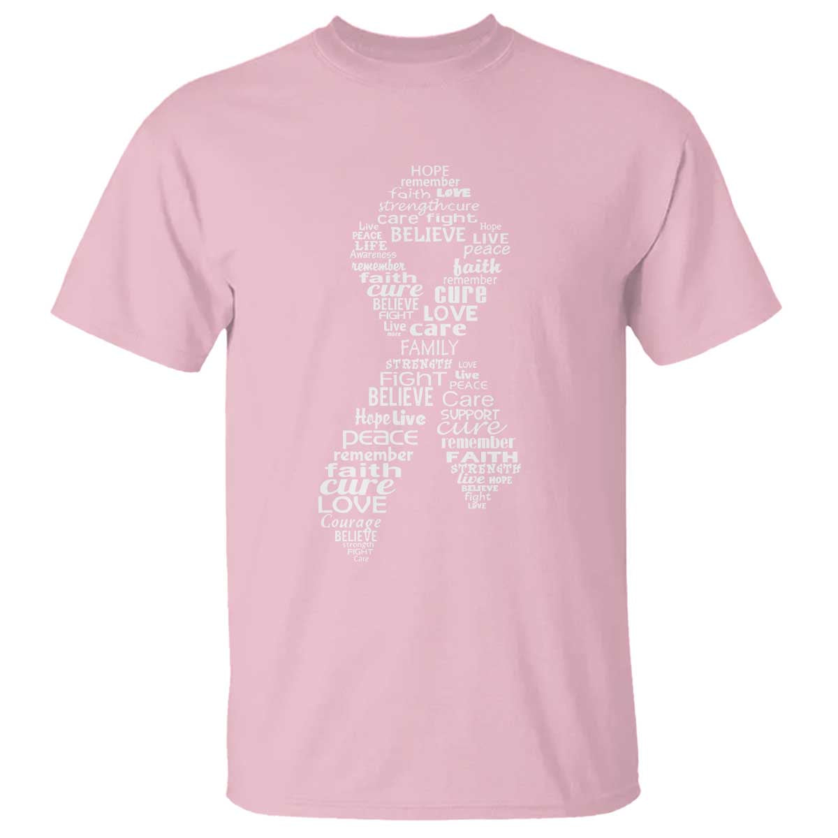 Inspirational Breast Cancer Awareness T Shirt Pink Ribbon Support - Wonder Print Shop