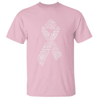 Inspirational Breast Cancer Awareness T Shirt Pink Ribbon Support - Wonder Print Shop