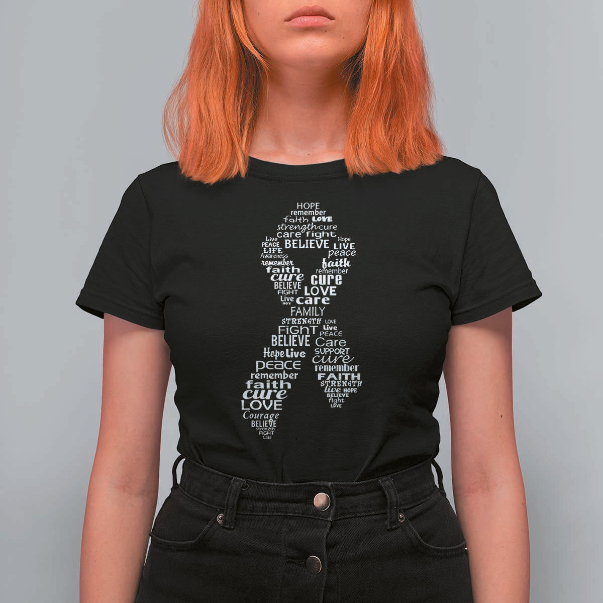 Inspirational Breast Cancer Awareness T Shirt For Women Pink Ribbon Support - Wonder Print Shop