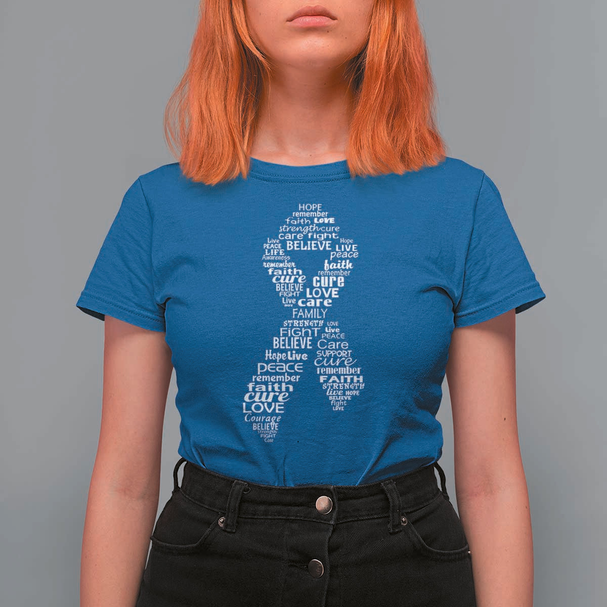 Inspirational Breast Cancer Awareness T Shirt For Women Pink Ribbon Support - Wonder Print Shop