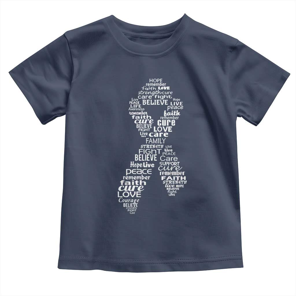 Inspirational Breast Cancer Awareness Toddler T Shirt Pink Ribbon Support - Wonder Print Shop