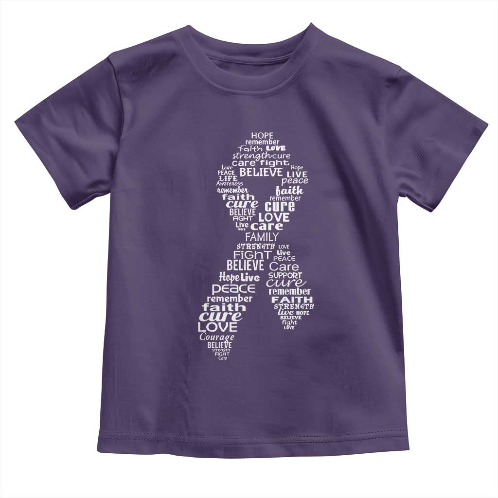 Inspirational Breast Cancer Awareness Toddler T Shirt Pink Ribbon Support - Wonder Print Shop