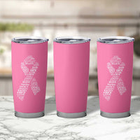 Inspirational Breast Cancer Awareness Tumbler Cup Pink Ribbon Support - Wonder Print Shop