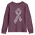 Inspirational Breast Cancer Awareness Youth Sweatshirt Pink Ribbon Support - Wonder Print Shop
