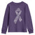 Inspirational Breast Cancer Awareness Youth Sweatshirt Pink Ribbon Support - Wonder Print Shop