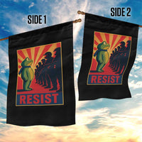 Frog Resist Garden Flag Free Portland Oregon Poster Graphic Freedom Fighters - Wonder Print Shop