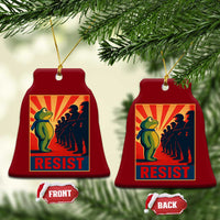 Frog Resist Ceramic Ornament Free Portland Oregon Poster Graphic Freedom Fighters - Wonder Print Shop